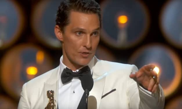 Matthew McConaughey Winning Best Actor