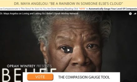 Dr. Maya Angelou: “Be a Rainbow in Someone Else’s Cloud”